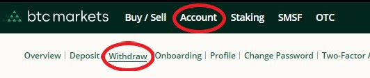 btc markets withdrawal