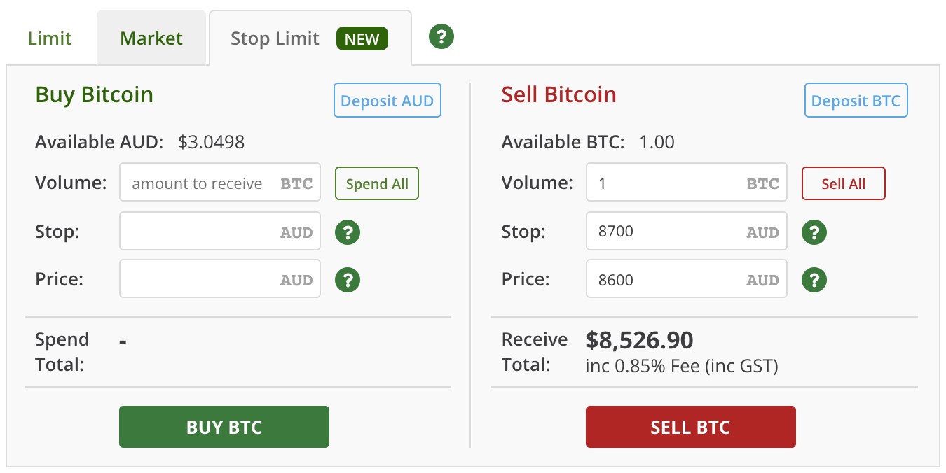 what is the limit price bitcoin