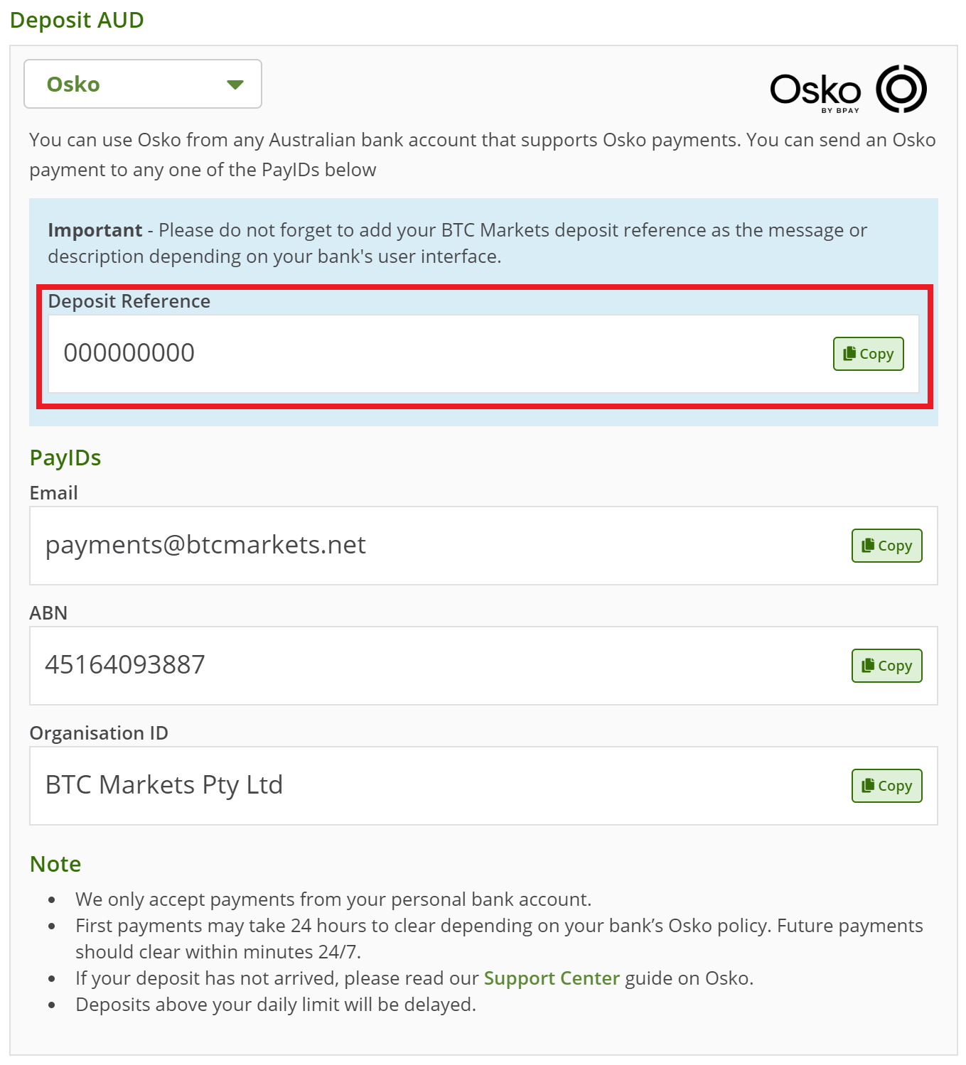 add notes to btc transaction