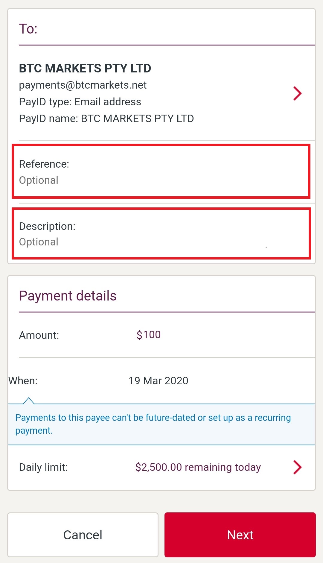 btc markets bank transfer