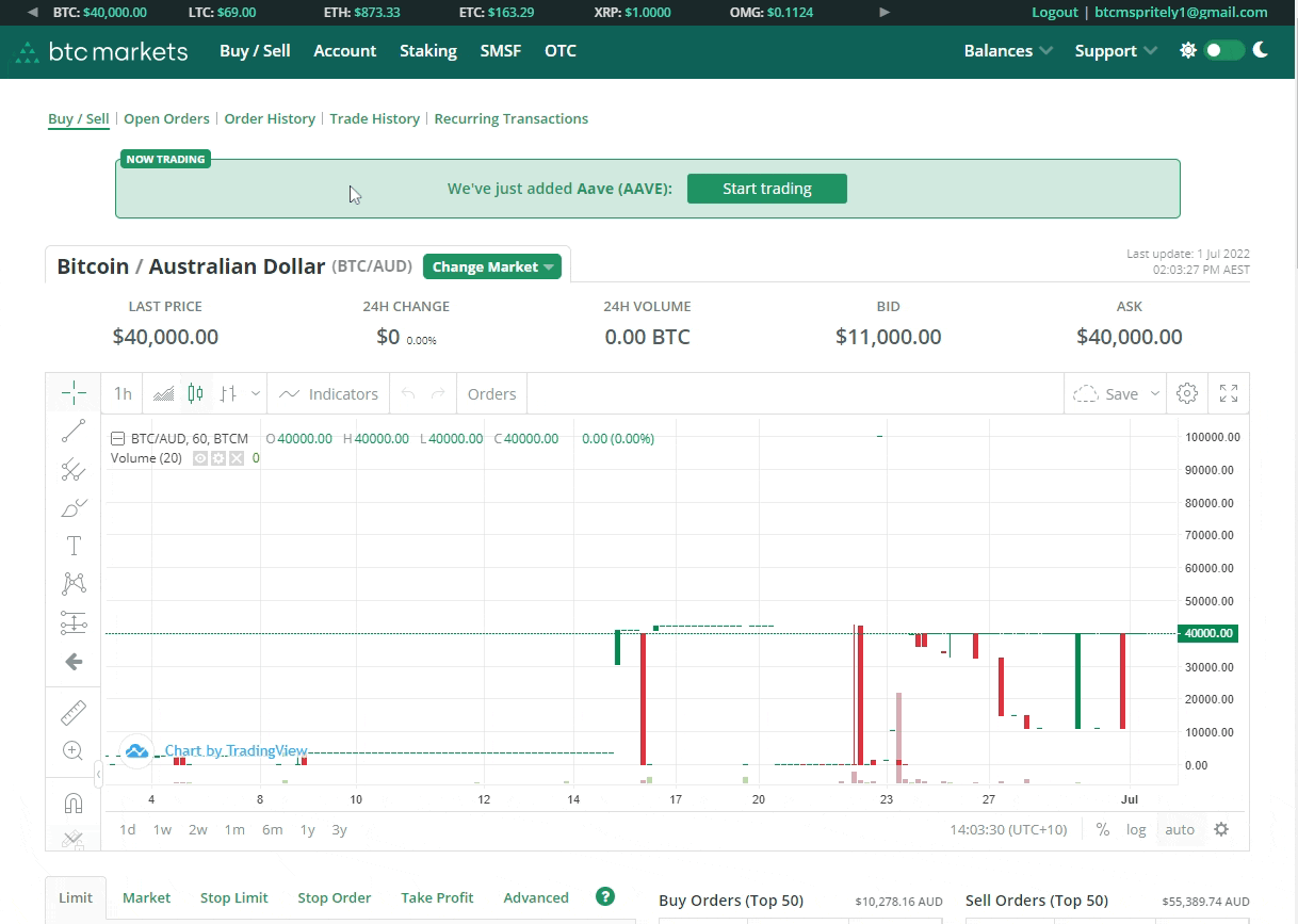 btc markets api key